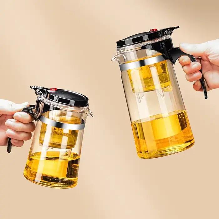 Théière en verre résistante à la chaleur