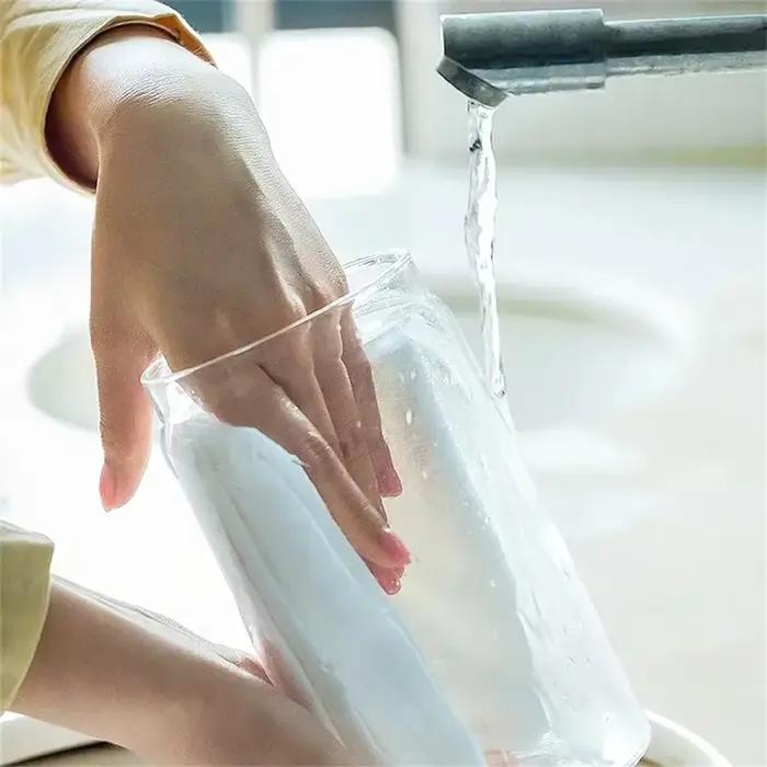 Bocaux de stockage des aliments en verre transparent