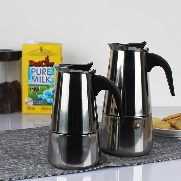 Cafetière moka domestique en acier inoxydable
