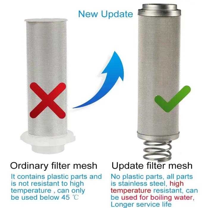 Siphon à dépense pré-filtre filtre à eau chaude système de purificateur en laiton entier