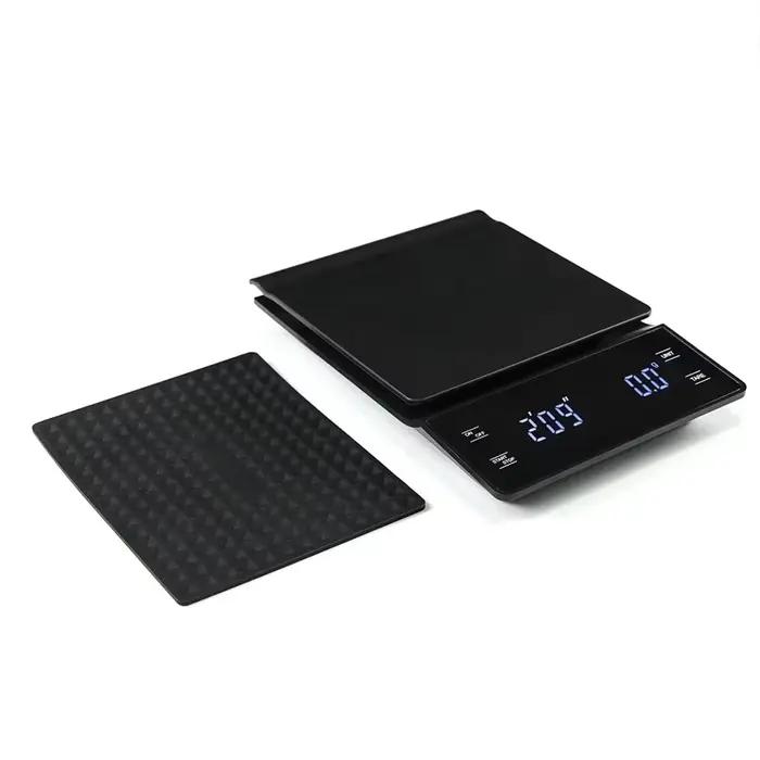 Balance Numérique Multifonction 3kg/0.1g avec Minuterie pour Amateurs de Café Occasions Spéciales