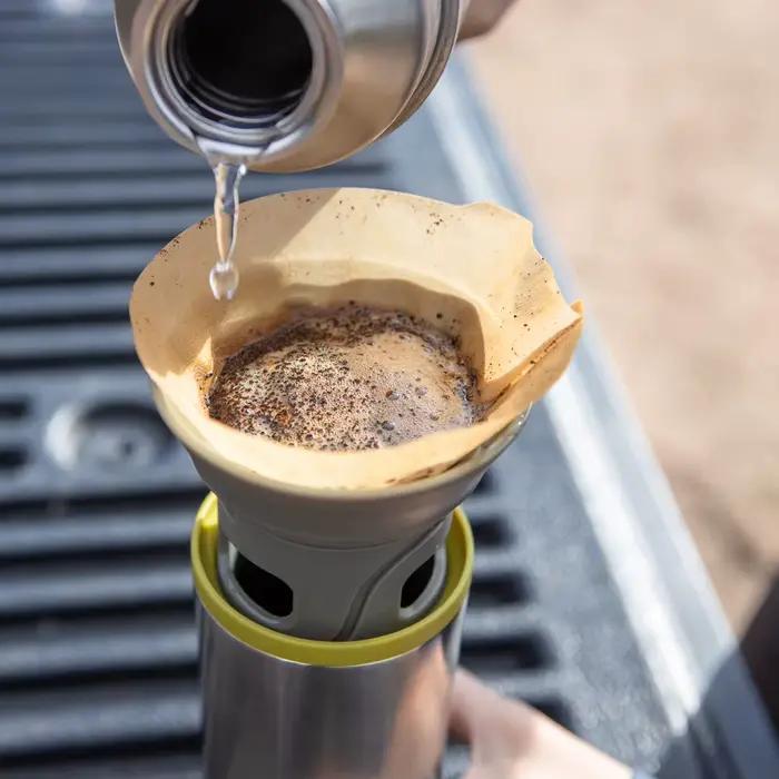 Cafetière goutte à goutte portable en acier inoxydable