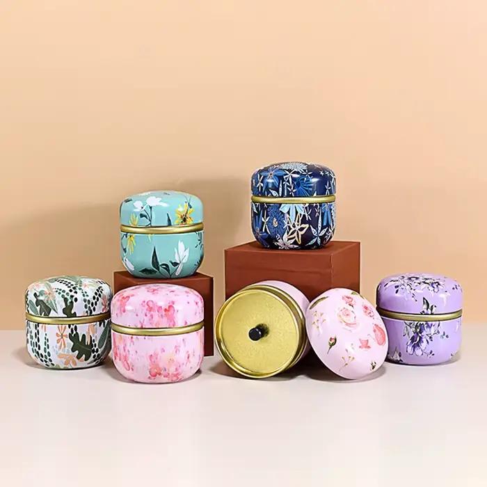 Caddie à thé en fer blanc et étain, boîte scellée portable, style japonais, idéal pour amateurs de thé, occasions spéciales et cadeaux