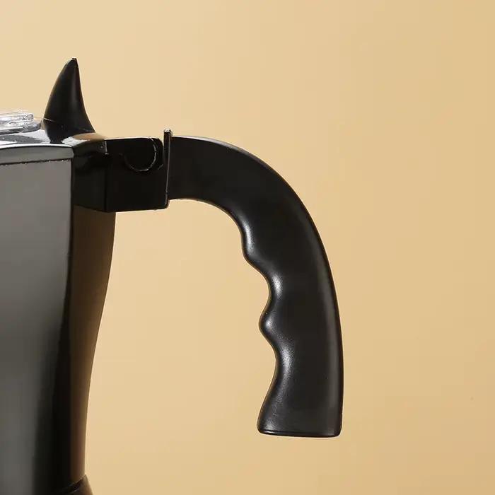 Cafetière électrique portable en aluminium de 300 ml/6 tasses