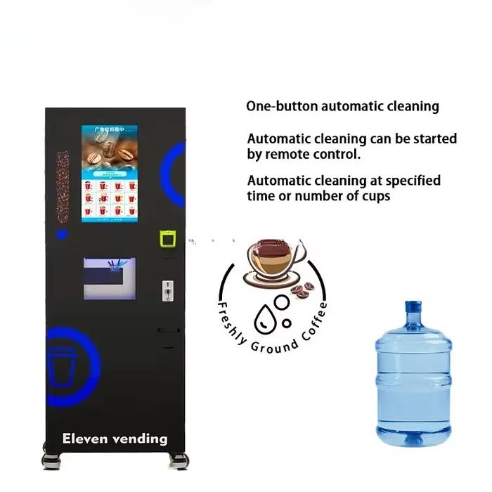 Nouvelle machine à café automatique distributrice de café fraîchement moulu pour boissons glacées et au chocolat occasionnels