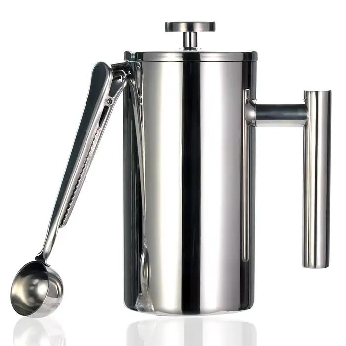 Meilleure cafetière à presse française – Double paroi en acier inoxydable 304