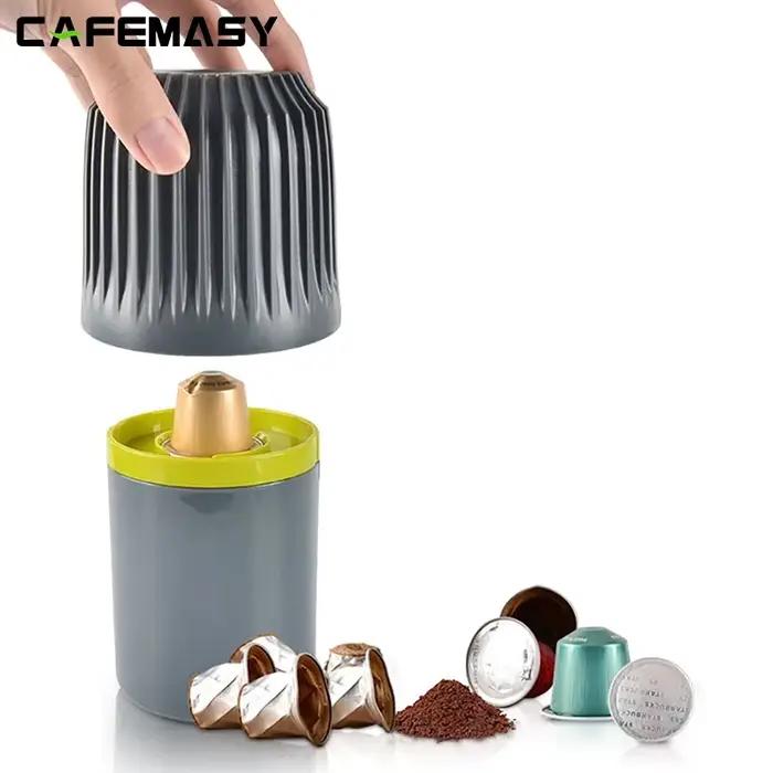 Boîte de recyclage de capsules de café pour Nespresso et Dolce Gusto accessoire pour café en plastique recyclable et reutilisable pour restaurant et maison