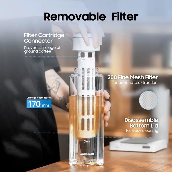 MHW 3 bombardier 1/2 Pack 600ML cafetière à infusion froide