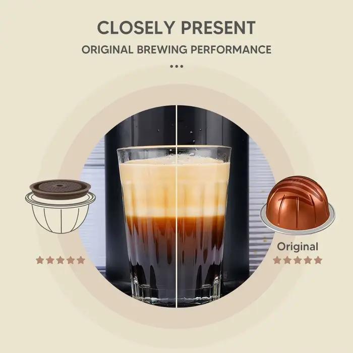 Couvercle réutilisable pour capsules de café Vertuoline originales