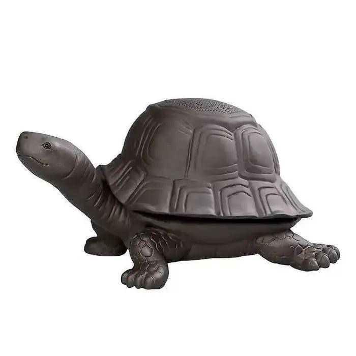Filtre à thé en forme de tortue en porcelaine transparente ou violette pour rituel de thé élégant et décoratif occasions spéciales