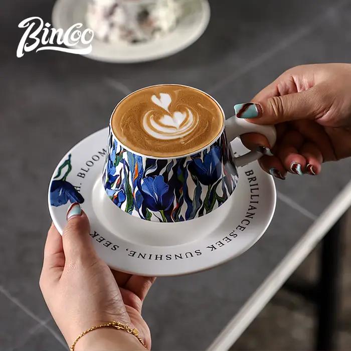 Tasse à café en céramique Bin Coo élégante pour barista occasions spéciales thé après-midi cappuccino