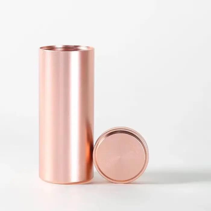 Conteneur de stockage Portable multicolore voyage Mini pot à thé caddie boîtes multi-usage en aluminium scellé feuilles