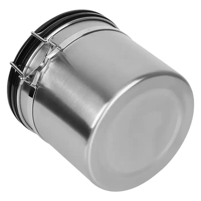 Boîte de rangement pour grains de café en acier inoxydable avec couvercle hermétique pour préserver la fraîcheur et la qualité du café à offrir pour les occasions spéciales