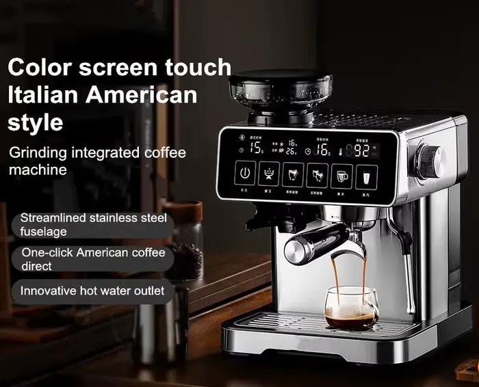 Machine à expresso 20Bar avec mousseur à lait – Cafetière entièrement automatique