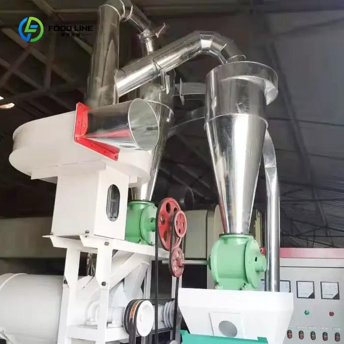 Machine de Meulage Automatique à Rouleau Double pour la Fabrication de Farine de Haute Qualité pour Petites Usines