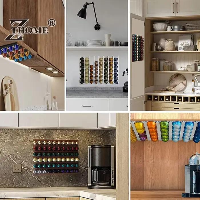 Bandes de rangement pour dosettes de café