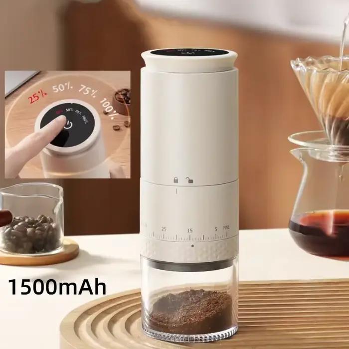 Moulin à café électrique conique réglable à l'extérieur