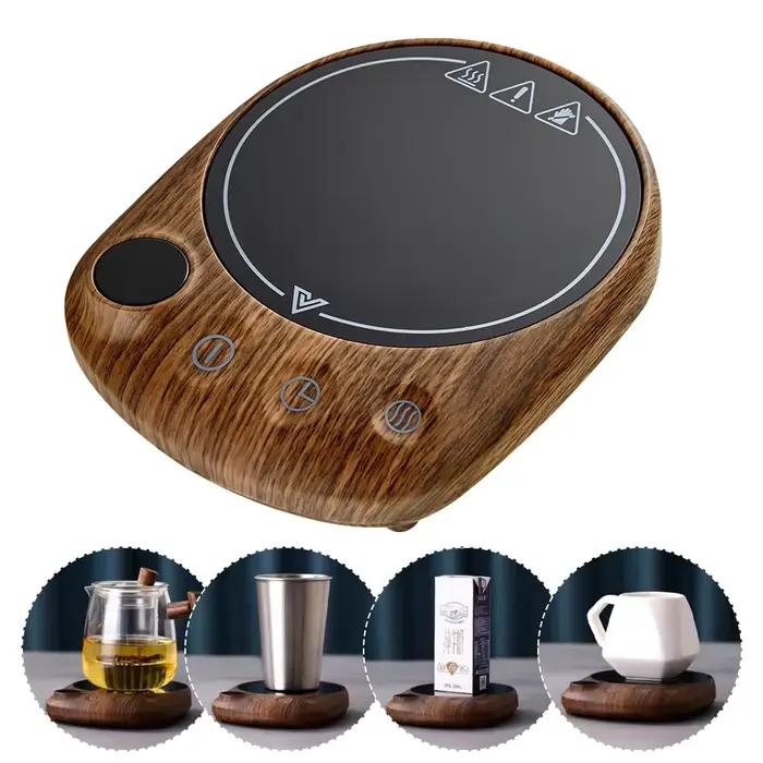 Coussin chauffant pour tasses en polyester 200W avec 5 niveaux de température pour café, thé, lait, usage domestique et professionnel, cadeau idéal pour les amateurs de boissons chaudes