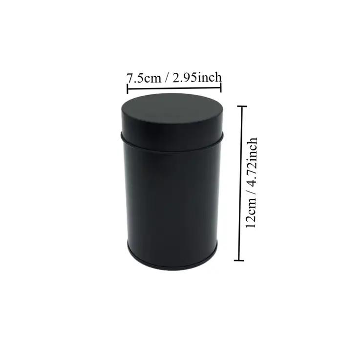 Boîte à thé en fer 4 pièces avec couvercle double pour thé, café, épices et bonbons pour usage domestique et cadeau occasions spéciales