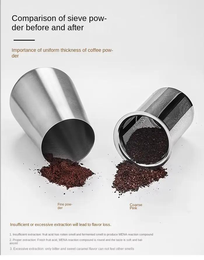Tamis à café en acier inoxydable pour infusion précise et sans résidus tasse à filtre pour amateurs de café occasions personnelles et professionnelles