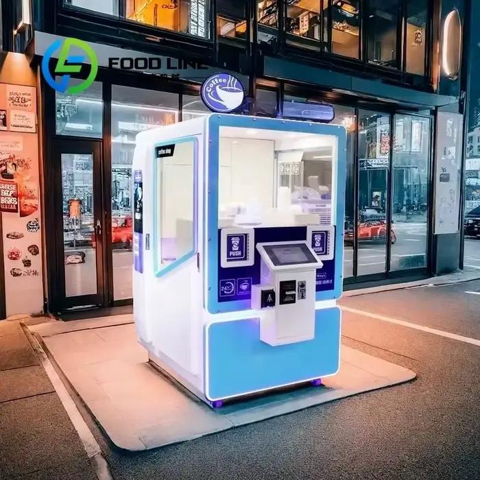 Machine à café automatique haut de gamme personnalisée avec broyeur manuel intégré – Équipement de vente
