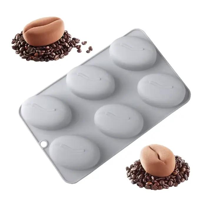 Moule en Silicone pour grains de café à 6 cavités