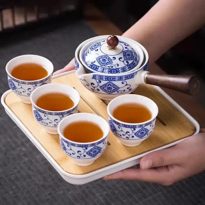 Service à thé chinois Gongfu en porcelaine