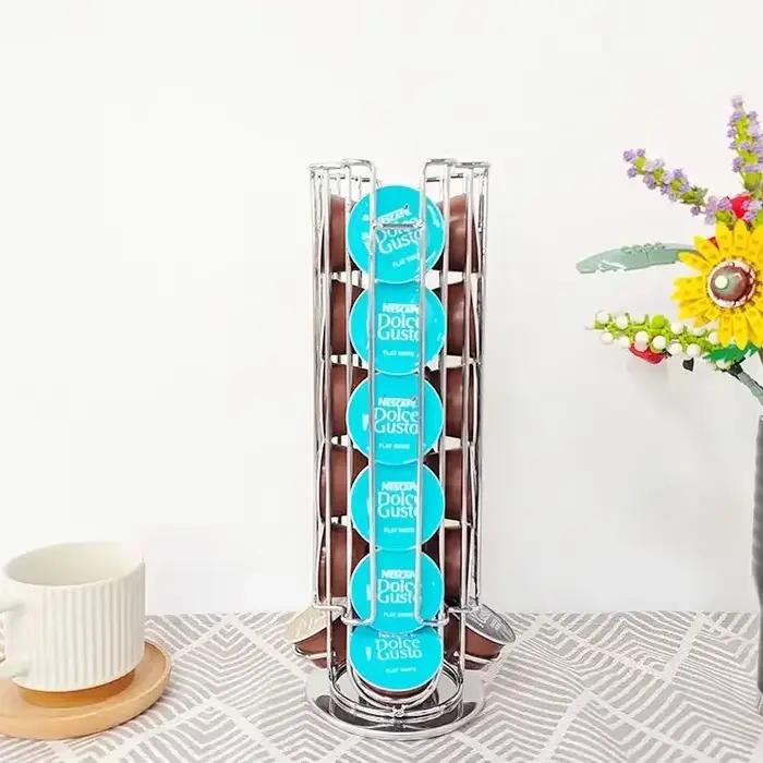 Porte-capsules Dolce Gusto en acier inoxydable