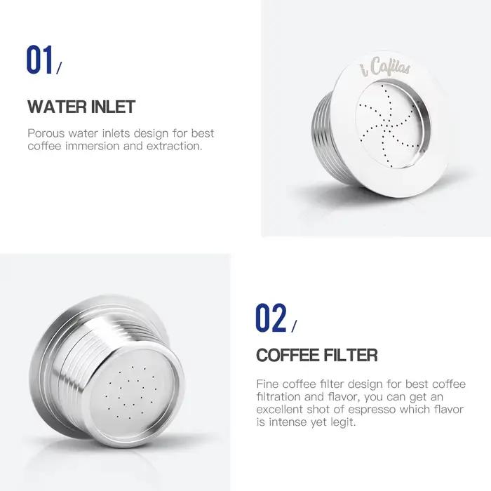 Capsule réutilisable en acier inoxydable pour Lavaza
