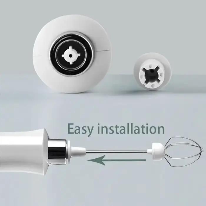 Mousseur à lait rechargeable USB polyvalent avec trois modes de mélange pour café et pâtisserie à offrir pour cuisine moderne