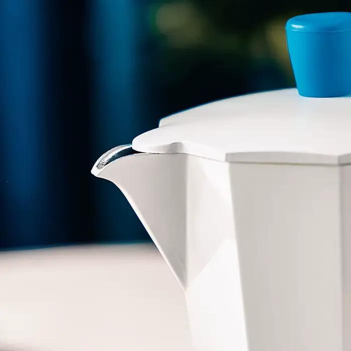 Ensemble d'Accessoires de Café à Moka Aluminium avec Poignée Vintage pour Fêtes Familiales et Escapades Extérieures