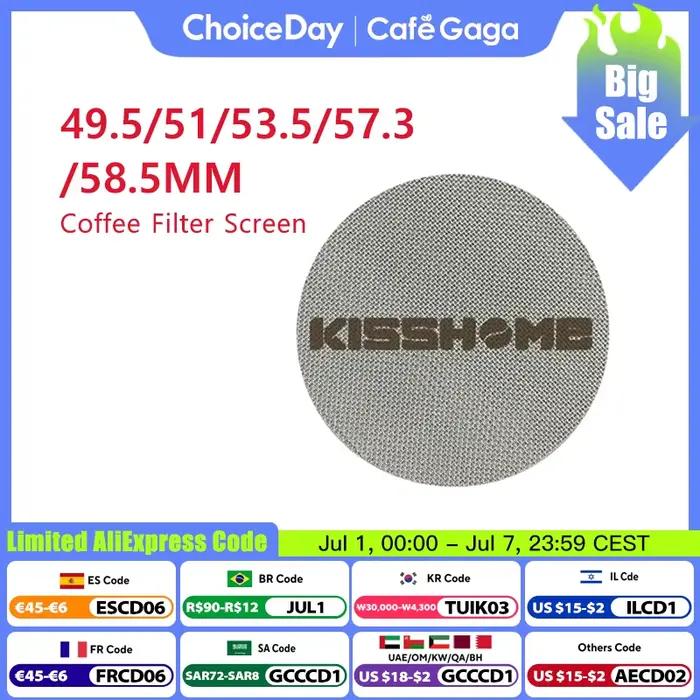 KISSHOME – écran de rondelle à expresso 51mm 53.5mm 58.5mm 57.3mm