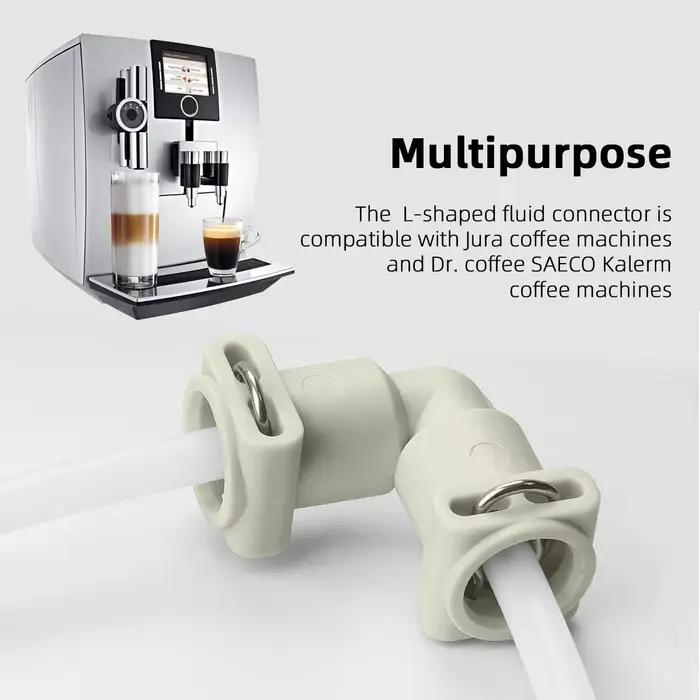 Connecteur de liquide en forme de L pour Machine à café