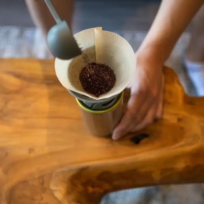 Cafetière goutte à goutte portable en acier inoxydable
