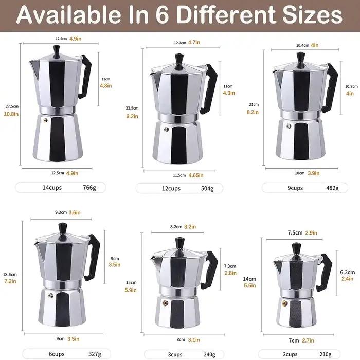 Cafetière moka, cuisinière