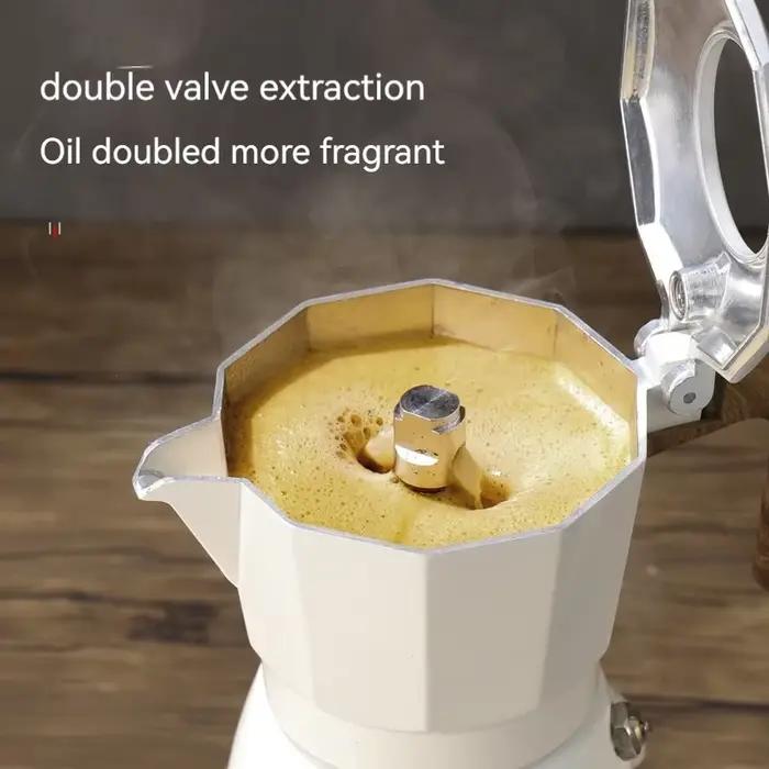 Pot moka à Double Valve