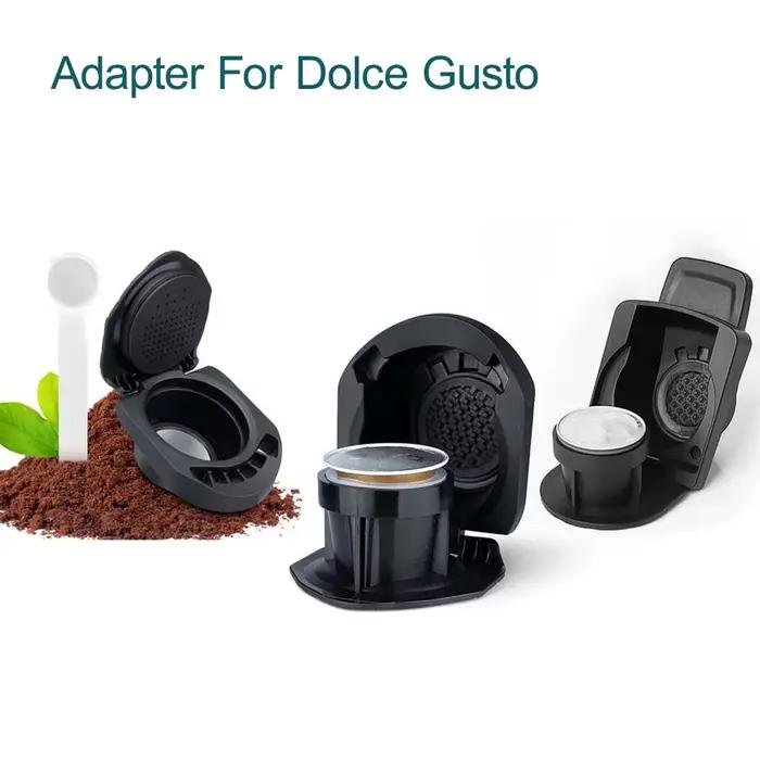 Adaptateur pour Machine à café Dolce Gusto avec capsule Nespresso originale/ajouter la poudre