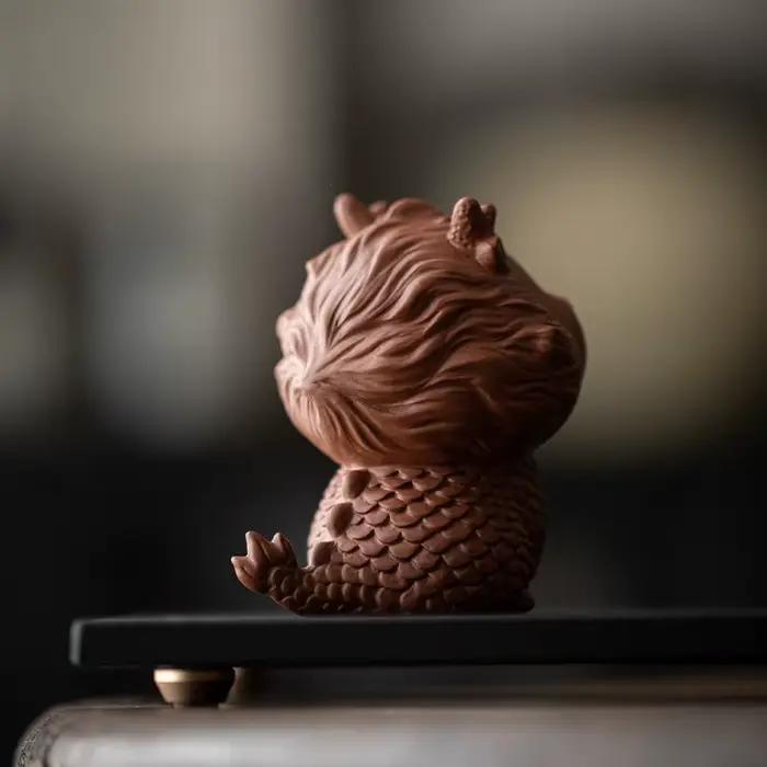 Figurine de thé en argile violette de qualité supérieure