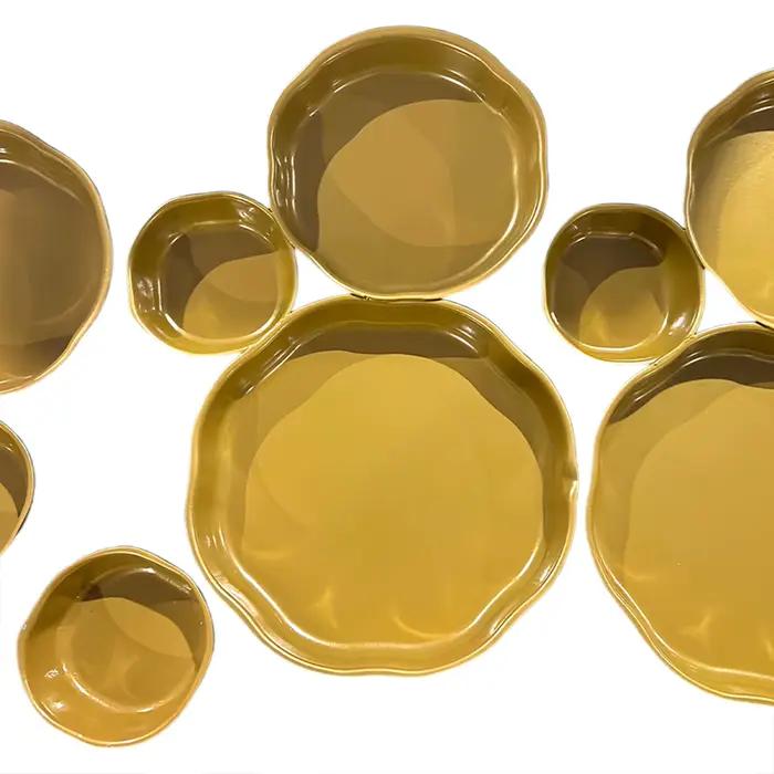Bols de service de collation, assiette à neuf grilles pour fête de vacances, décoration de maison, p