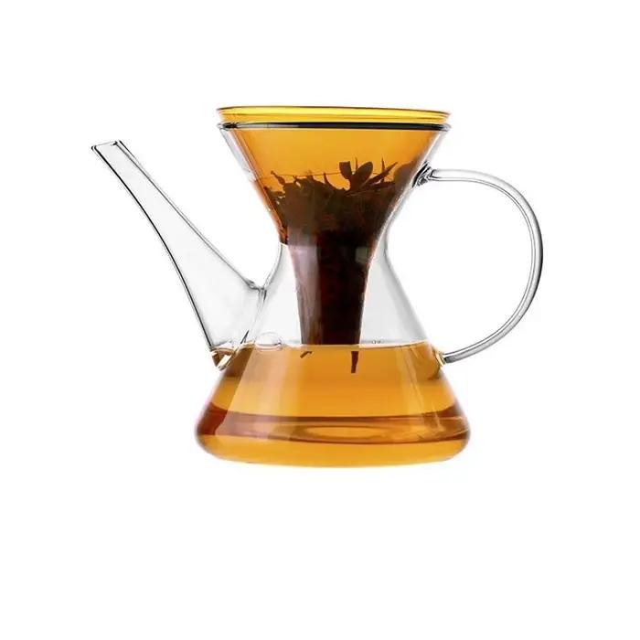 Pot de brassage rapide pour thé Kung Fu, 1 pièce, nouveau Pot de brassage en verre résistant aux hau