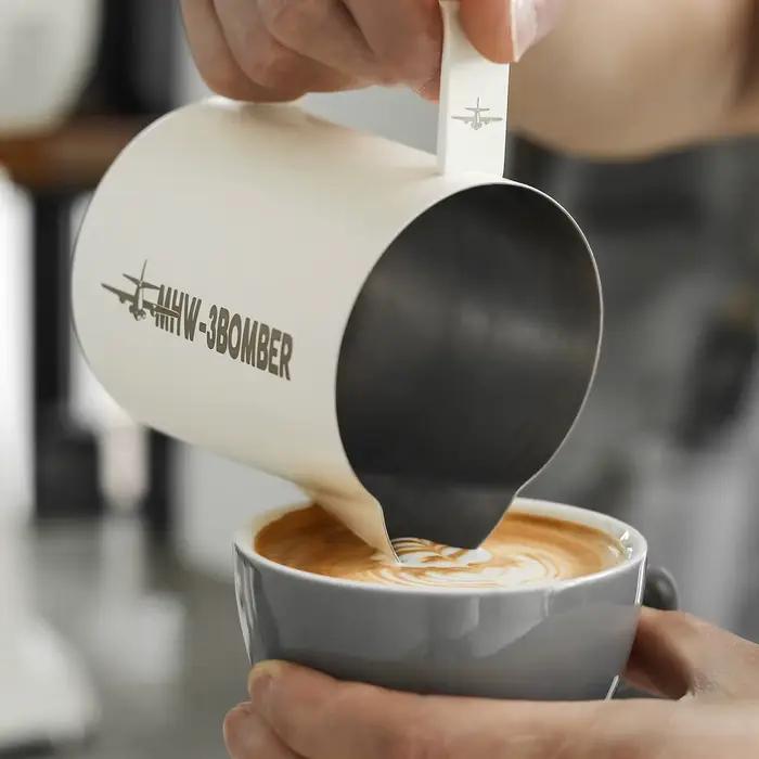 MHW 3 bombardier 400/700ml pichet à mousse de lait tasse à vapeur grande capacité pichet à mousse de