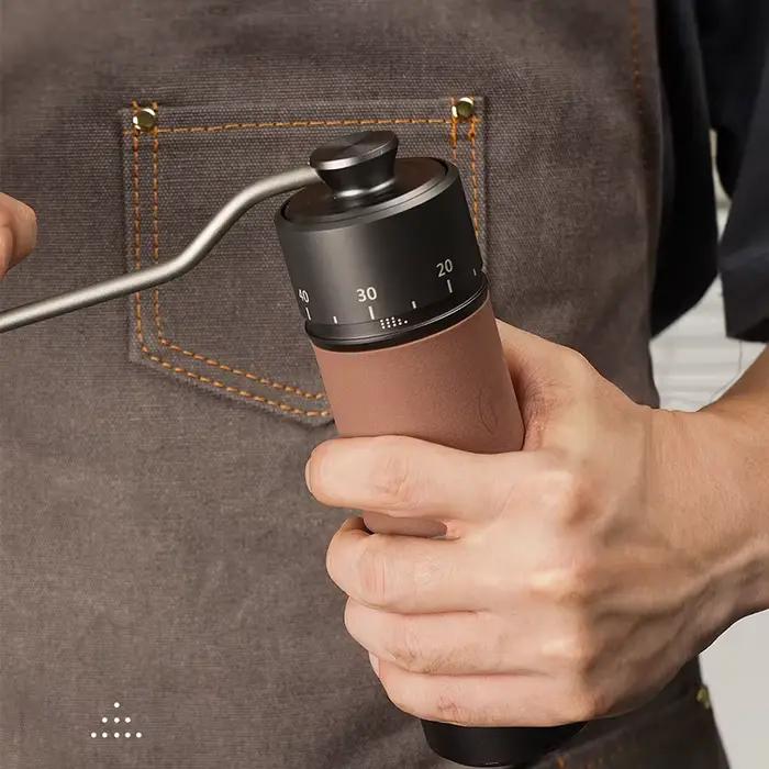 Moulin à café manuel Portable de haute qualité, broyeur à bille hexagonal en acier inoxydable, régla