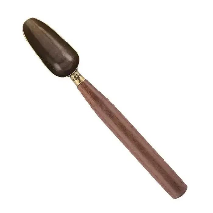 Cuillère à thé en bois massif, pelle à thé, pelle, rétro, créatif, cérémonie du thé KongFu, accessoi