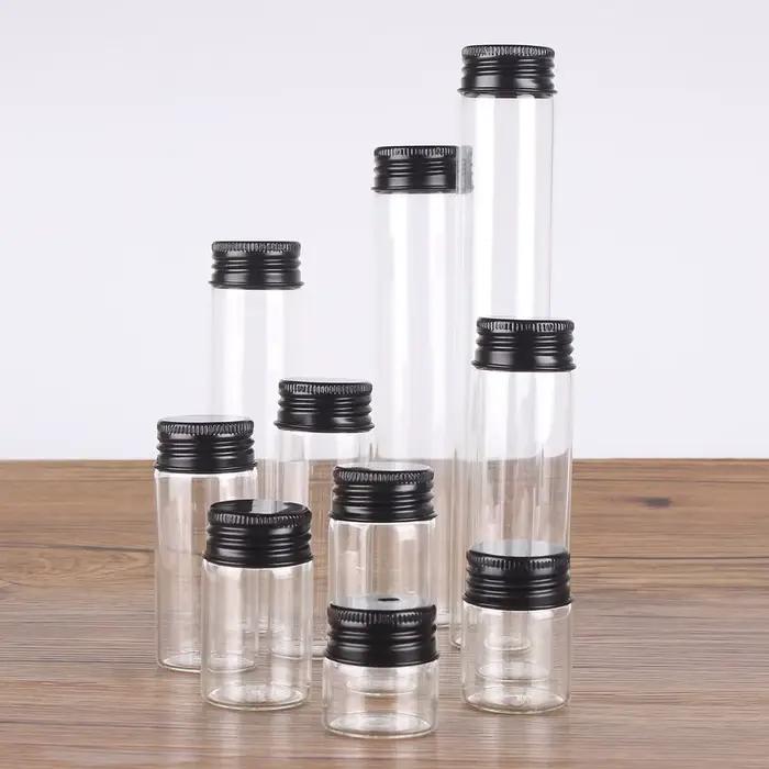 12 pièces/lot 10ml 15ml 20ml 25ml 30ml 40ml 50ml 60ml 80ml 100ml bouteilles en verre avec bouchons e