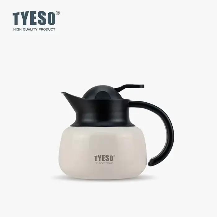 Tyeso infuseur à thé isolé en forme de citrouille Thermos en acier inoxydable théière bouteille d'ea