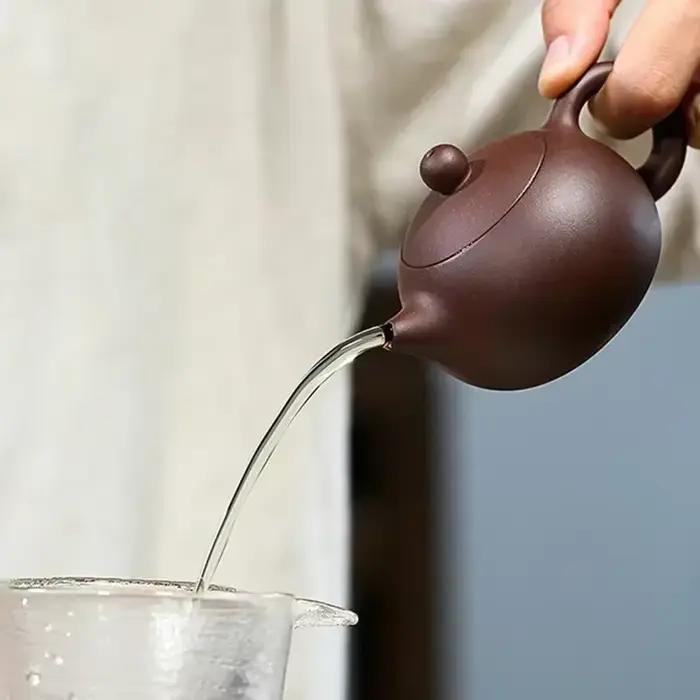Yixing Boutique – théières en argile violette, infuseur en forme de boule, théière Xishi, bouilloire
