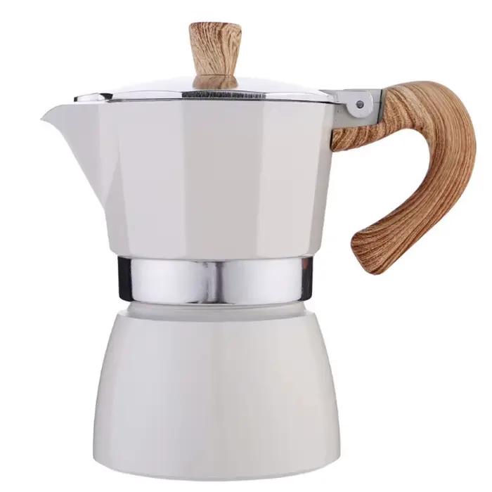 Cafetière expresso italienne portable, pot Moka en aluminium, machine à café standard 3/6, camping