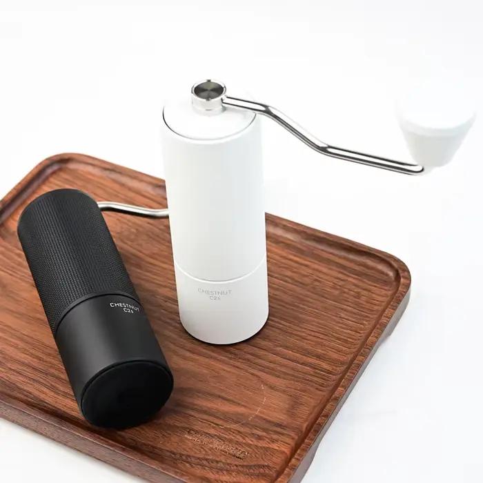 TIMEMORE – moulin à café manuel châtain C2S, nouvelle mise à niveau, corps métallique intégré, Porta