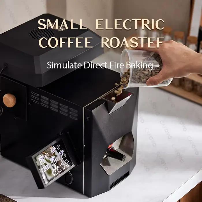 CAFOVO RE-3 Machine électrique de torréfaction de grains de café 200g agitation directe cuisson inte