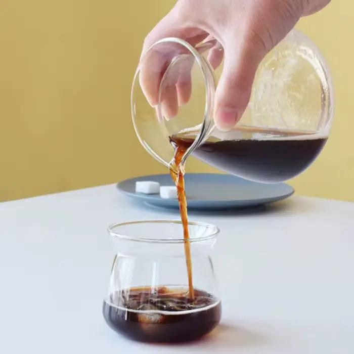Nouveau cafetière en verre de 520ml, Carafe à café, serveur de café de 200ml 275ml pour cafetière ve